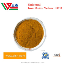 Inorganic Powder Pigment G311 Ferric Iron Oxide Yellow for Rubber Coating, Micronized Iron Oxide Yellow for Paint Coating and Plastic